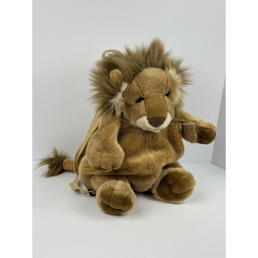 A&A Aurora Backpack Buddies Goliath the Lion Vintage Plush Stuffie 90's Y2K